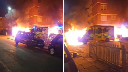 Zapaljena vozila u Londonu