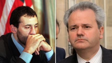 Vlade Divac i Slobodan Milošević.