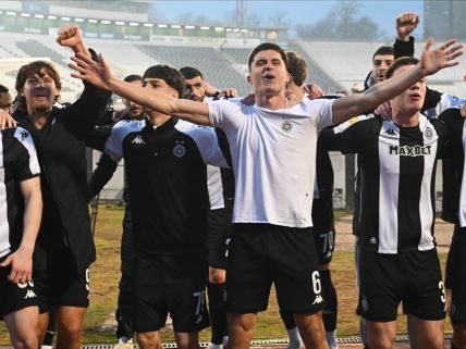 Fudbaleri Partizana slave pobedu.