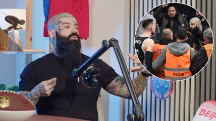 Mateuš Ponitka u sukobu sa navijačem