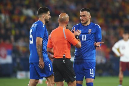 Reprezentacija Srbije, fudbaleri Aleksandar Mitrović i Filip Kostić.