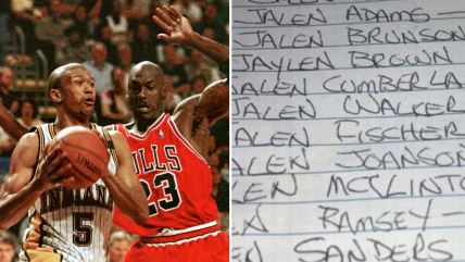 Džejlen Rouz i Majkl Džordan u duelu na meču Indijana Čikago