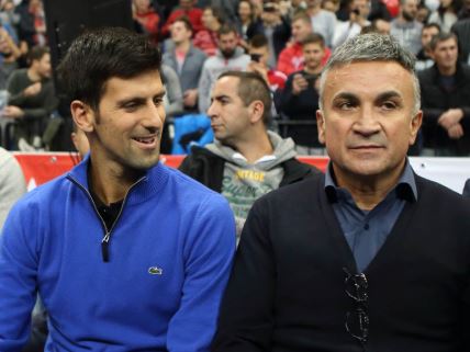 Novak i Srđan Đoković u Beogradskoj areni.