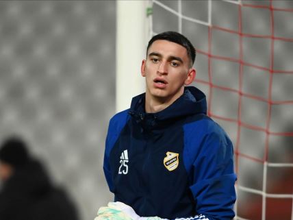 Golman Čukaričkog i potencijalni reprezentativac Srbije Lazar Kaličanin.