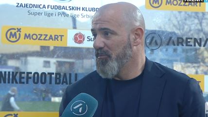 Dejan Stanković daje izjavu posle pobede protiv Radnika u Surdulici