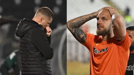 Srđan Blagojević i Marko Milošević nakon poraza FK Partizan.