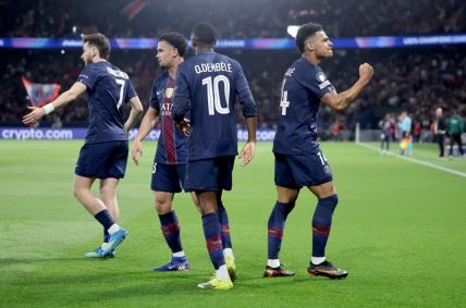 Fudbaleri Pari Sen Žermena slave gol protiv Liverpula.