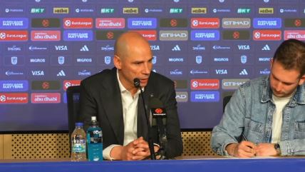 Đoan Penjaroja na konferenciji za novinare posle Efes Partizan