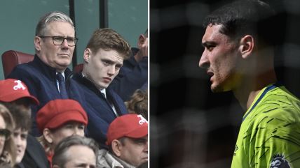 Kir Starmer gleda Đorđa Petrovića na Arsenal Bornmut