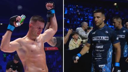 Andrija Stanković srpski MMA borac slavi pobedu protiv Antonija Budimira