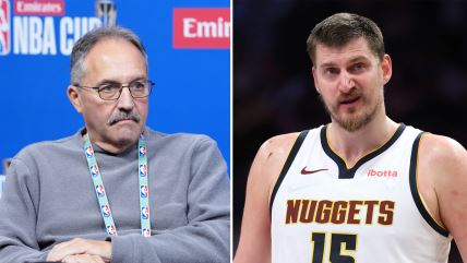 Sten van Gandi i Nikola Jokić jedan do drugog.