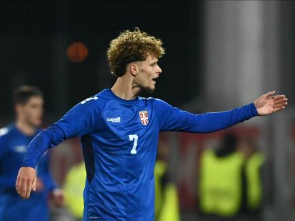 Srpski fudbaler Lazar Jovanović.