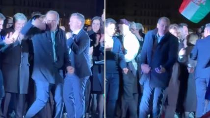 Budući mađarski ministar zdravlja plesom proslavio pobedu Petera Mađara