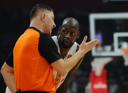 Boris Rižik i Džejms Gist na utakmici Crvene zvezde