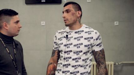 Aleksandar Ilić Džoker daje intervju posle borbe