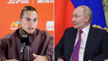 Arina Sabalenka i Vladimir Putin