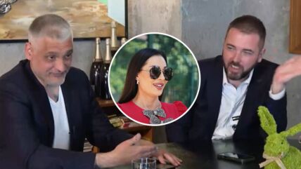 Čedomir Jovanović i Aca Kos sa Svetlanom Cecom Ražnatović