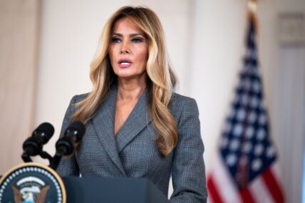 Melanija Tramp na konferenciji za novinare u Beloj kući