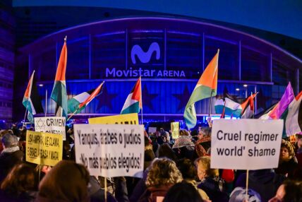 Proster navijača Real Madrida protiv Izraela.