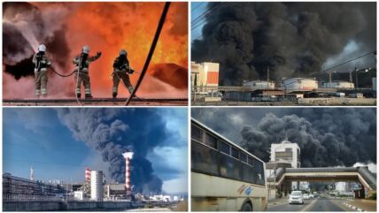 Napada ukrajinskih dronova na rafineriju nafte u ruskom gradu Tuapseu