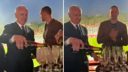 Zvezdan Terzić otvorio šampanjac na Marakani