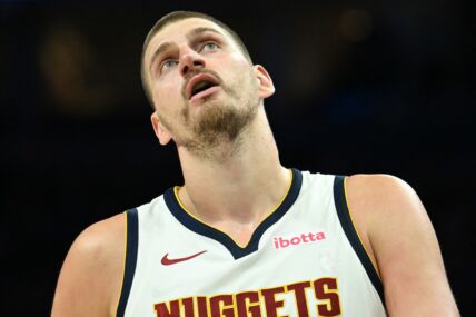 Nikola Jokić na meču Denvera i Minesote