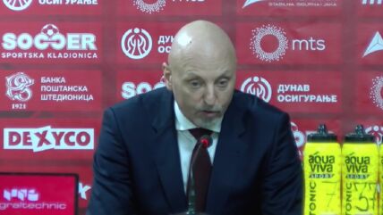 Saša Obradović na konferenciji za novinare posle Zlatibora u Pioniru