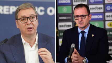 Aleksandar Vučić i Predrag Mijatović.