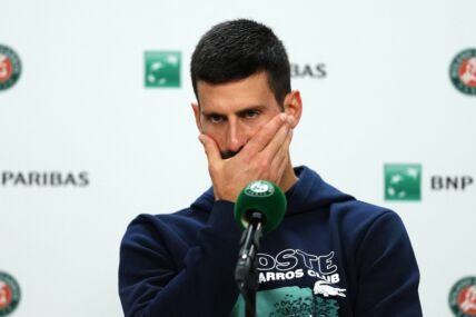Novak Đoković na konferenciji