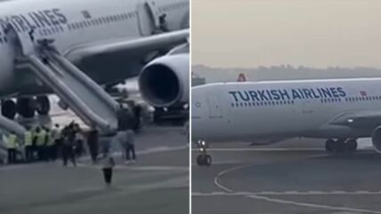 Avion se zapalio prilikom sletanja na aerodrom u Nepalu.jpg