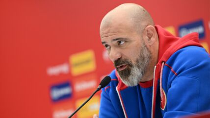 Dejan Stanković na konferenciji za medije.