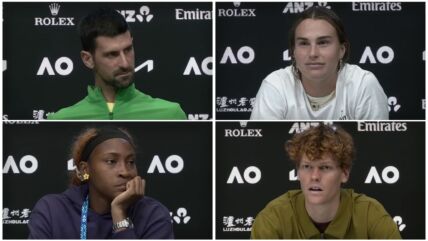 Novak Đoković, Arina Sabalenka, Koko Gof i Janik Siner