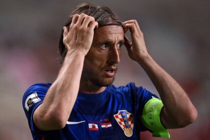 Luka Modrić, vezni fudbaler reprezentacije Hrvatske.