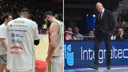 KK Crvena zvezda posle poraza od Partizana
