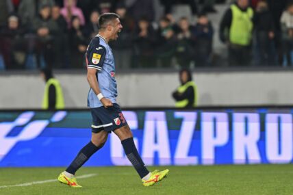 Slobodan Medojević slavi gol u finalu Kupa Srbije