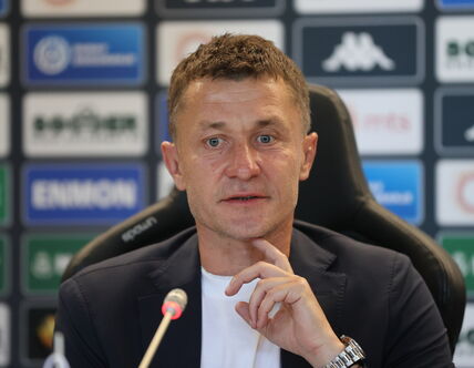 Saša Ilić na predstavljanju u Partizanu.