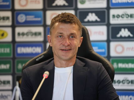 Trener Partizana Saša Ilić na promociji.