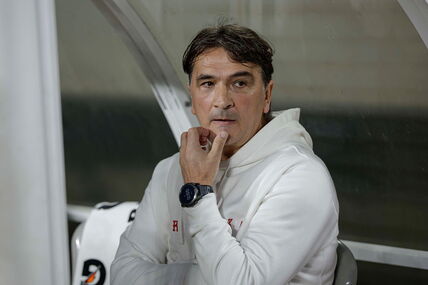 Zlatko Dalić u belom duksu.