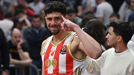 Mateuš Magaljaeš golman Crvene zvezde na utakmici Evrolige u Beogradskoj areni