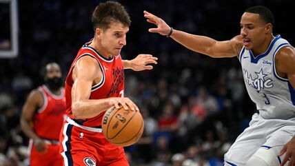 Bogdan Bogdanović u prodoru na utakmici Klipersa