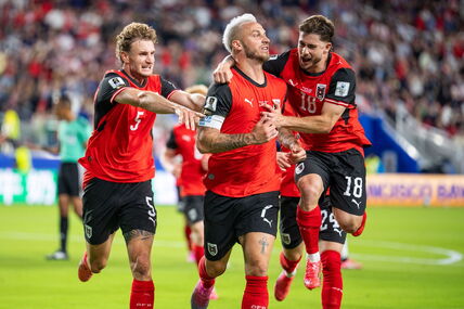 Marko Arnautović slavi gol na Mundijalu 2026.