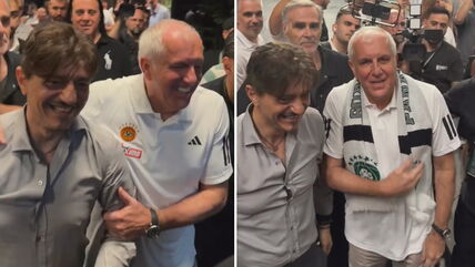 Željko Obradović i Dimitris Janakopulos.