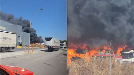 Požar na aerodromu na Majorci