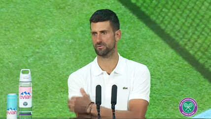 Novak Djokovic na konferenciji za novinare