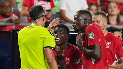 Brel Embolo na utakmici protiv Argentine.jpg