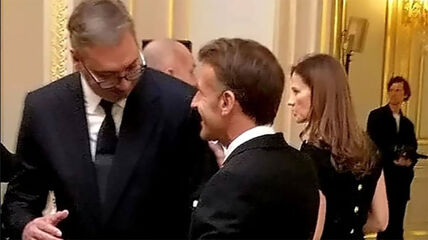 Emanuel Makron i Aleksandar Vučić