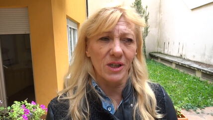 Jadranka Jež daje izjavu za Živi zid.