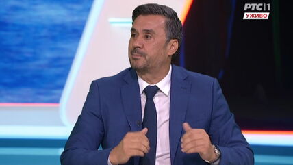 Rade Bogdanović u studiju RTS