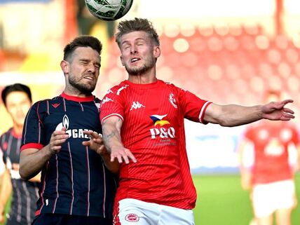 Detalj sa meča Larn - Crvena zvezda.