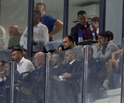 Selektor Srbije Veljko Paunović na meču Železničar - Braga.